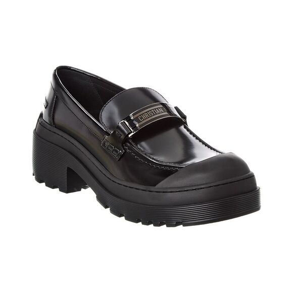 Dior Code Leather Loafer, Black - Picture 1 of 5